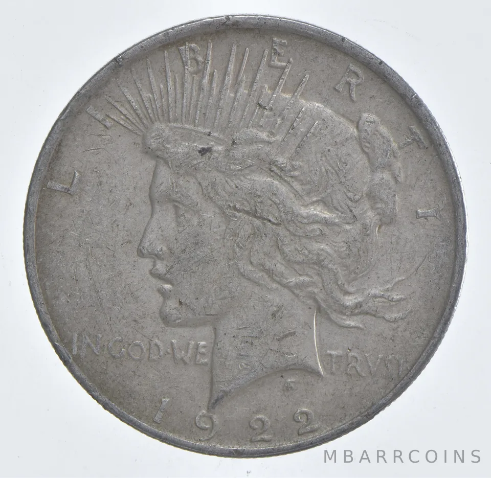 Better - 1922 Peace Silver Dollar - 90% US Coin *716