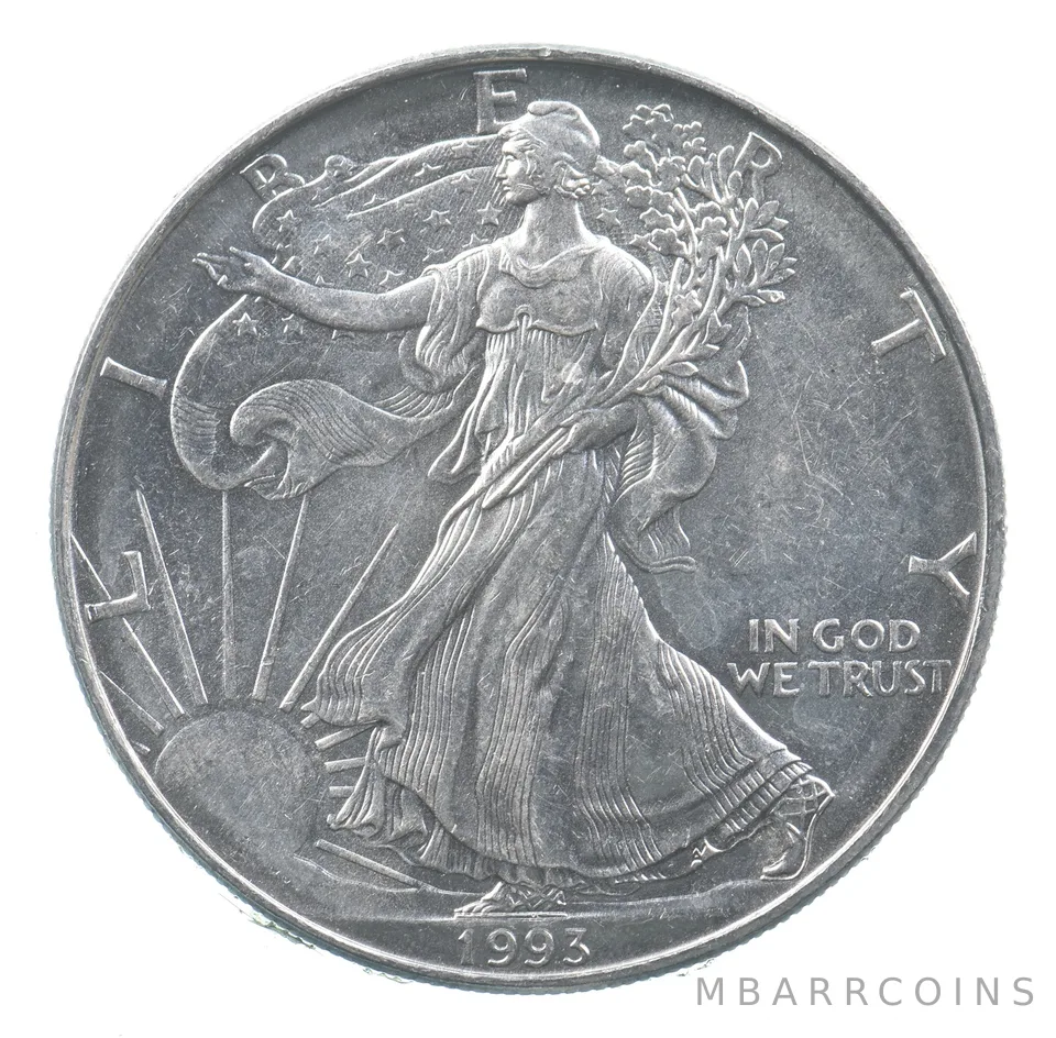 Better Date 1993 American Silver Eagle 1 Troy Oz .999 Fine Silver *684