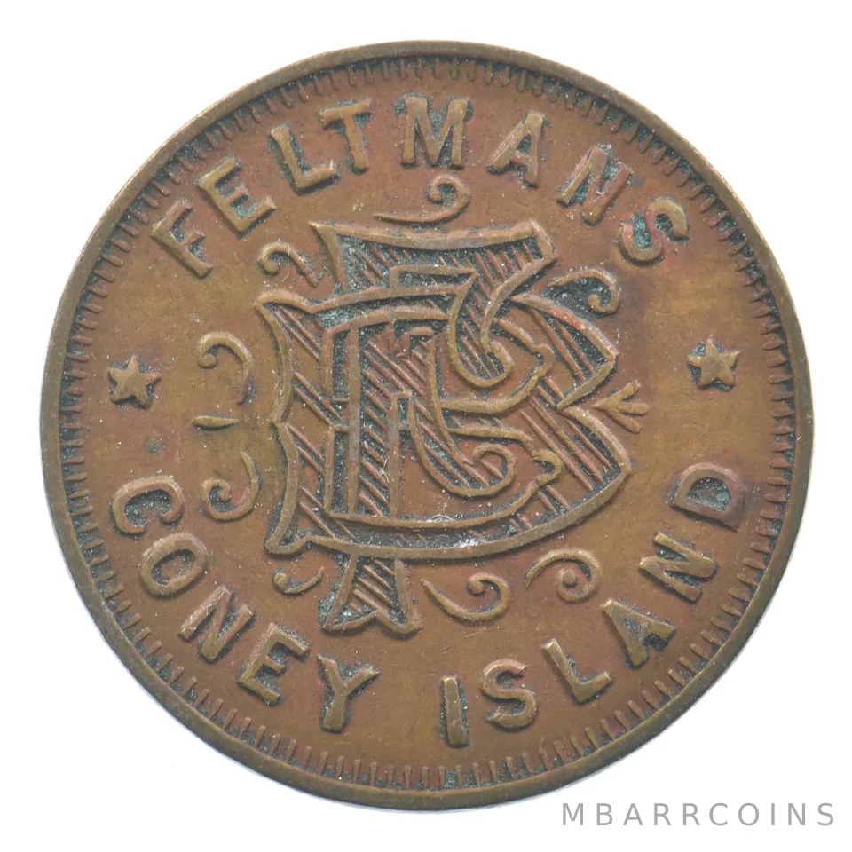 Feltmans Coney Island 25 Cent Token *5068