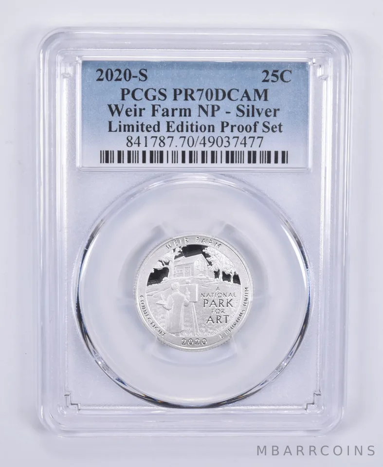 2020-S Quarter Silver Weir Farm Limited Edition Set PR70 PCGS