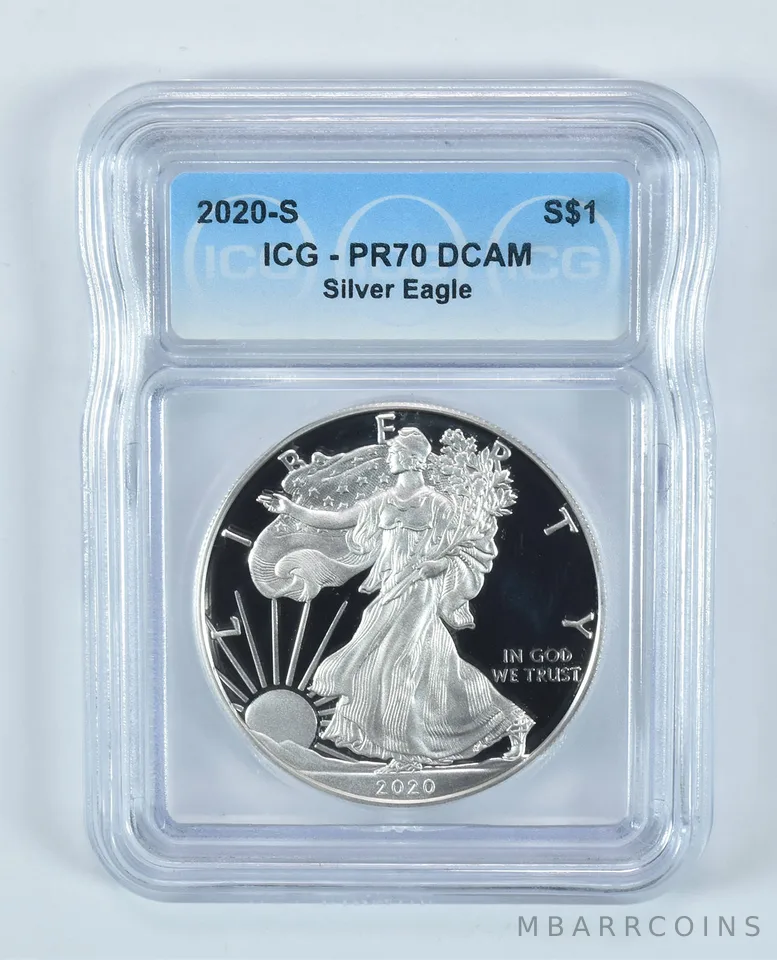 2020-S American Silver Eagle PR70 DCAM ICG