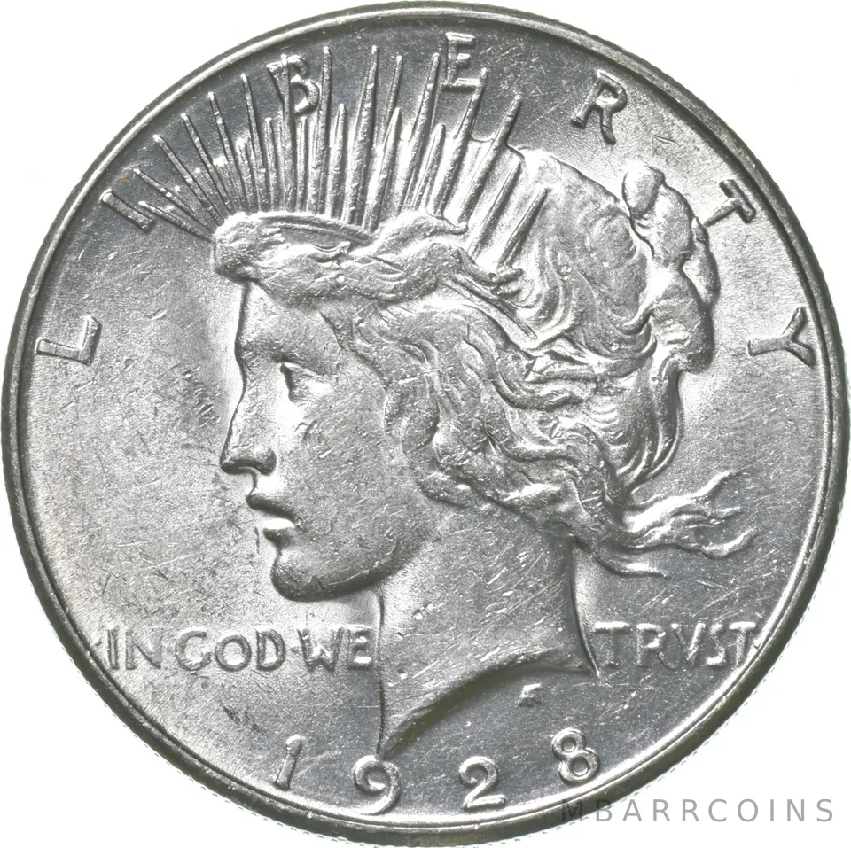 1928-S Peace Silver Dollar a3189