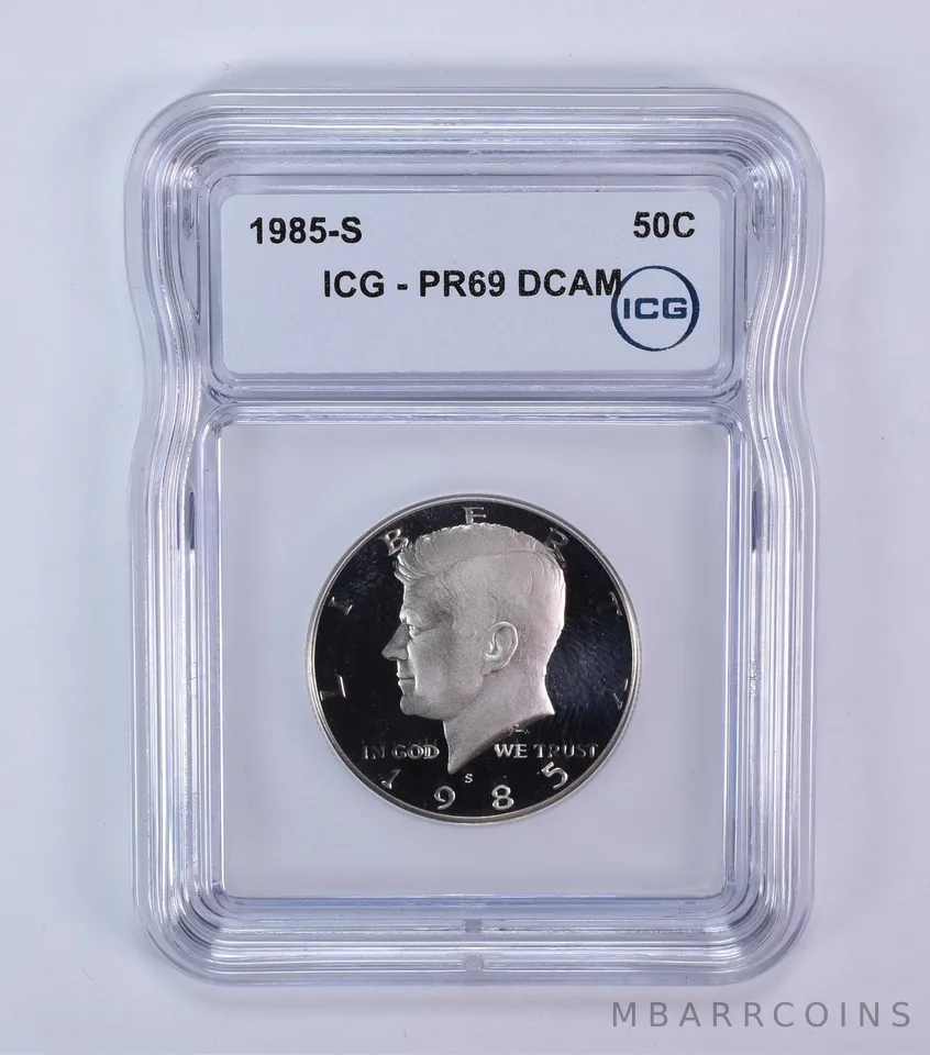 1985-S Kennedy Half Dollar PR69 DCAM ICG