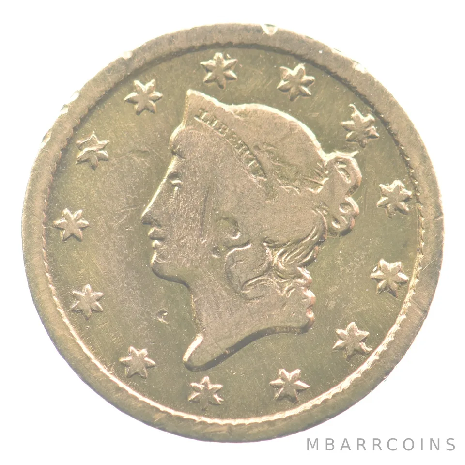 1853-O $1 Liberty Head Gold Dollar *3884