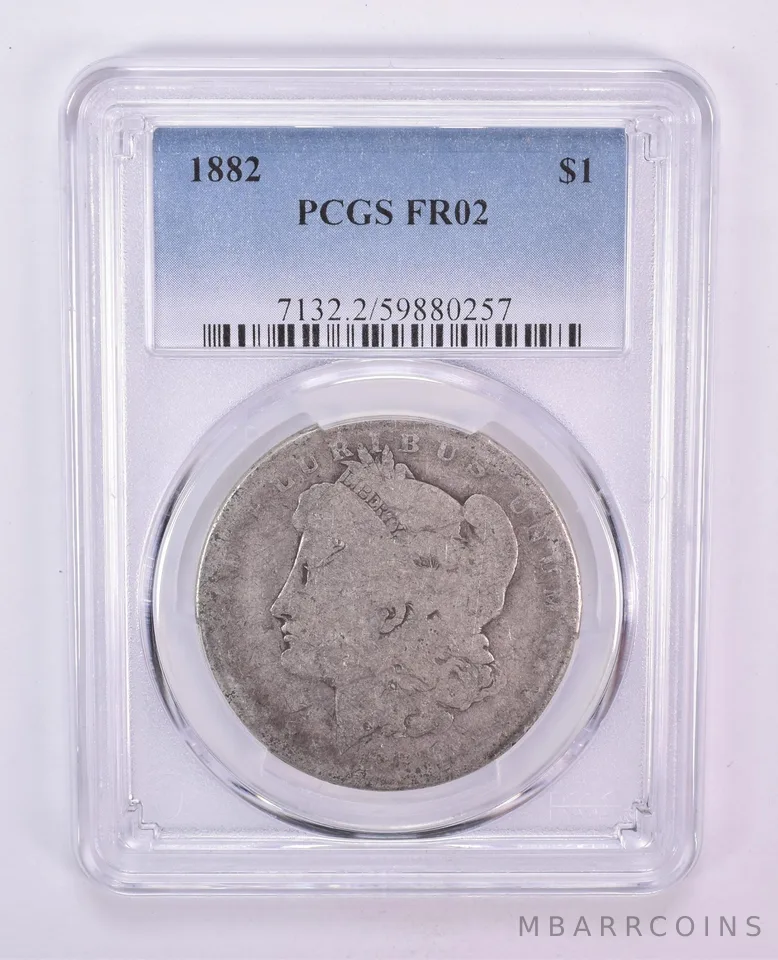 1882 Morgan Silver Dollar FR02 PCGS Blue Label Lowball