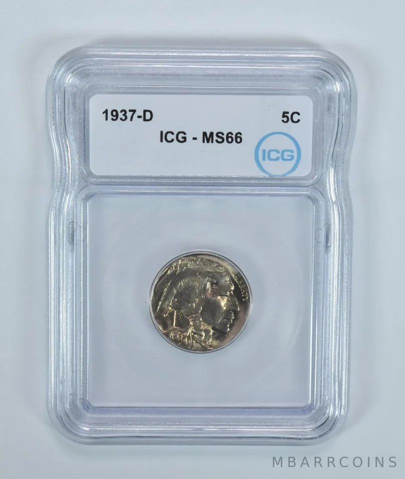 1937-D Indian Head Buffalo Nickel MS66 ICG