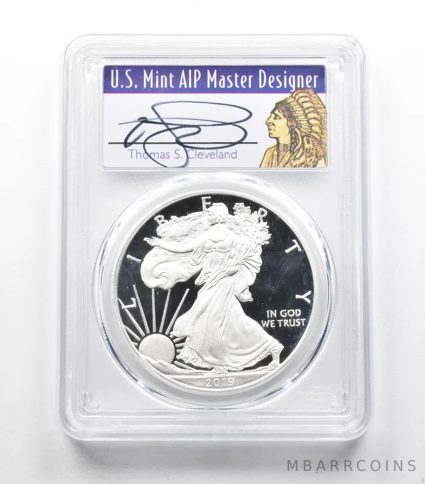 PR70 DCAM 2019-W American Silver Eagle FS Signed Cleveland 1 Of 500 PCGS *0617