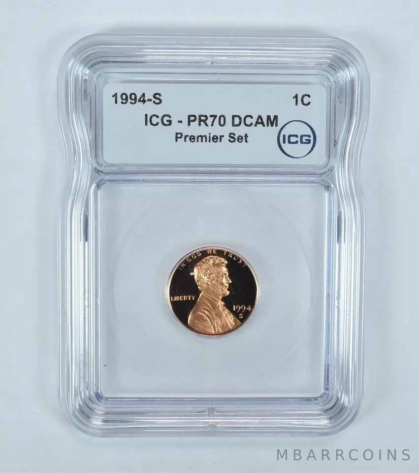 1994-S Lincoln Memorial Cent Premier Set PR70 DCAM ICG