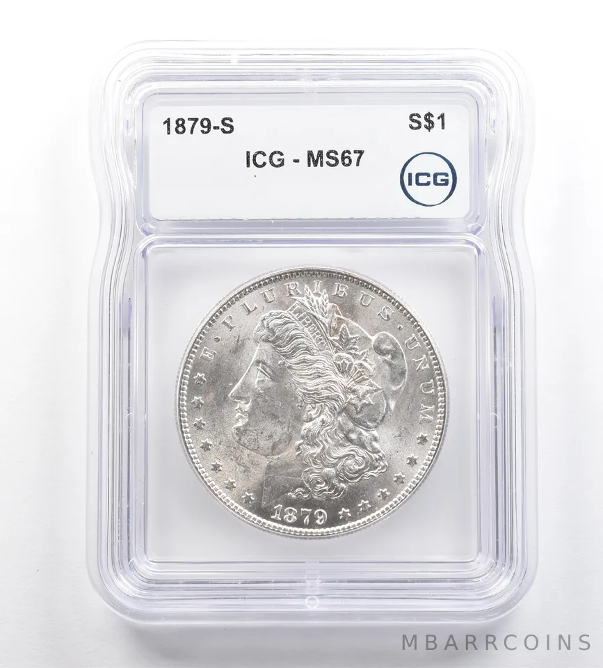 1879-S Morgan Silver Dollar MS67 ICG *7305