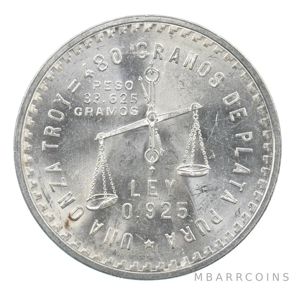 1949-Mo Mexico 1 Onza Silver *0635