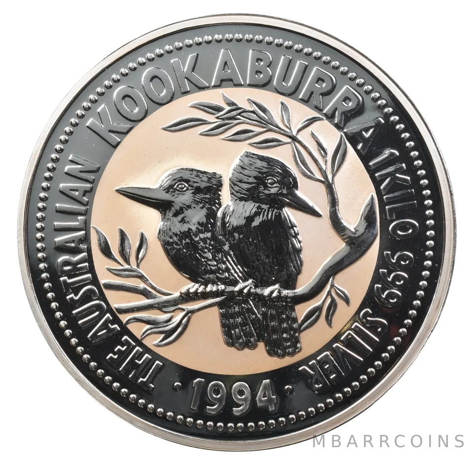1994 Australia Silver 1 Kilo Kookaburra Round *2419