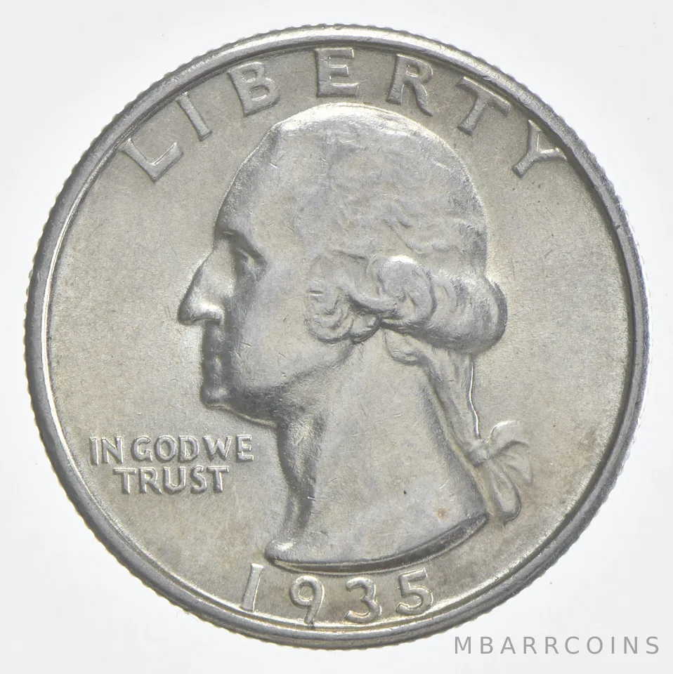 1935-S BU Washington Quarter Silver