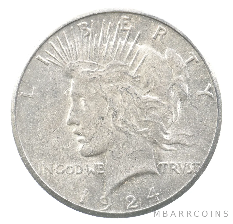 1924-S Peace Silver Dollar a0006