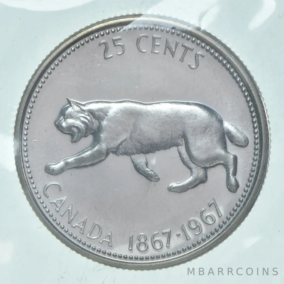 1967 Canada 25 Cents 80% Silver