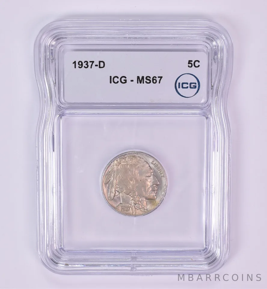 1937-D Indian Head Buffalo Nickel MS67 ICG *1772