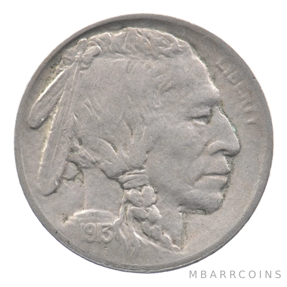 1913-S Indian Head Buffalo Nickel Type 2 *9069