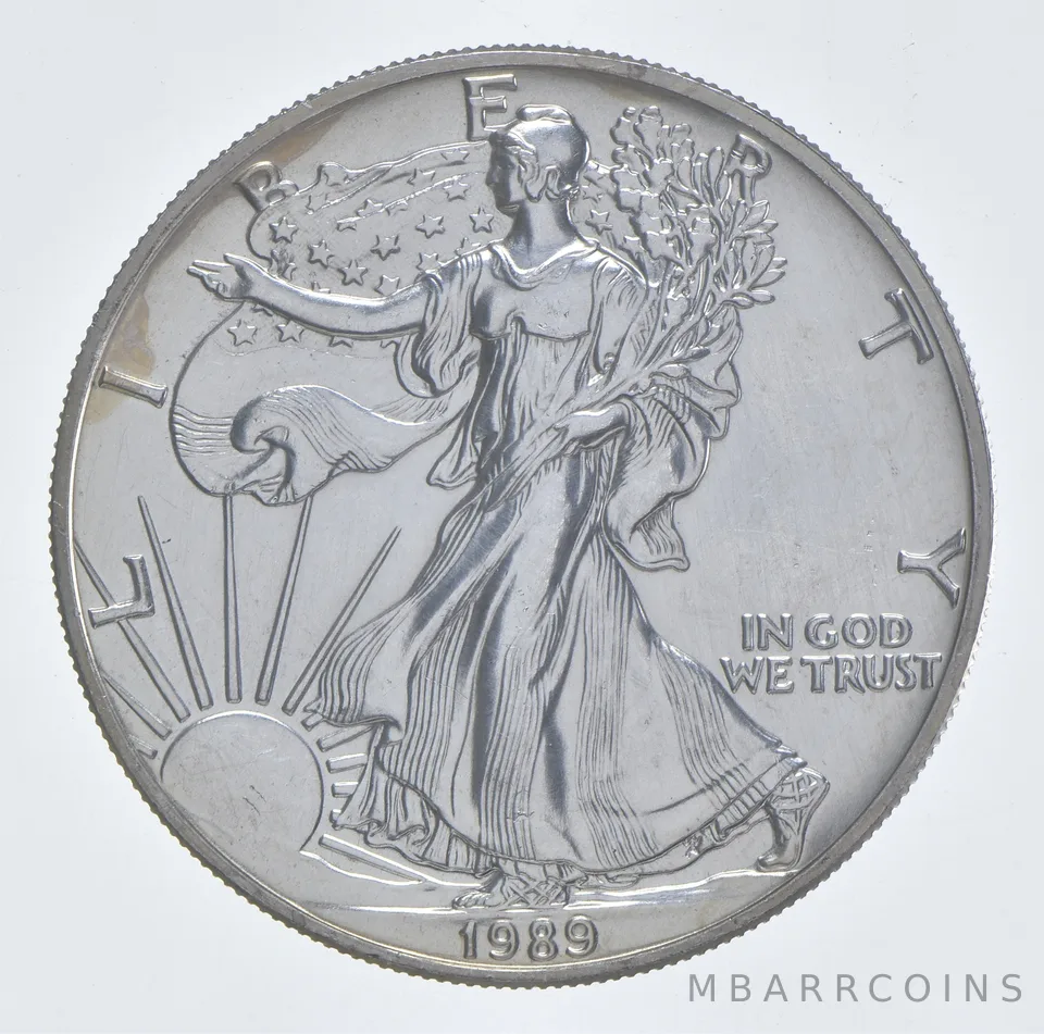 Better Date 1989 American Silver Eagle 1 Troy Oz .999 Fine Silver *990