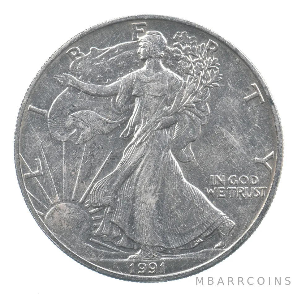 Better Date 1991 American Silver Eagle 1 Troy Oz .999 Fine Silver *711