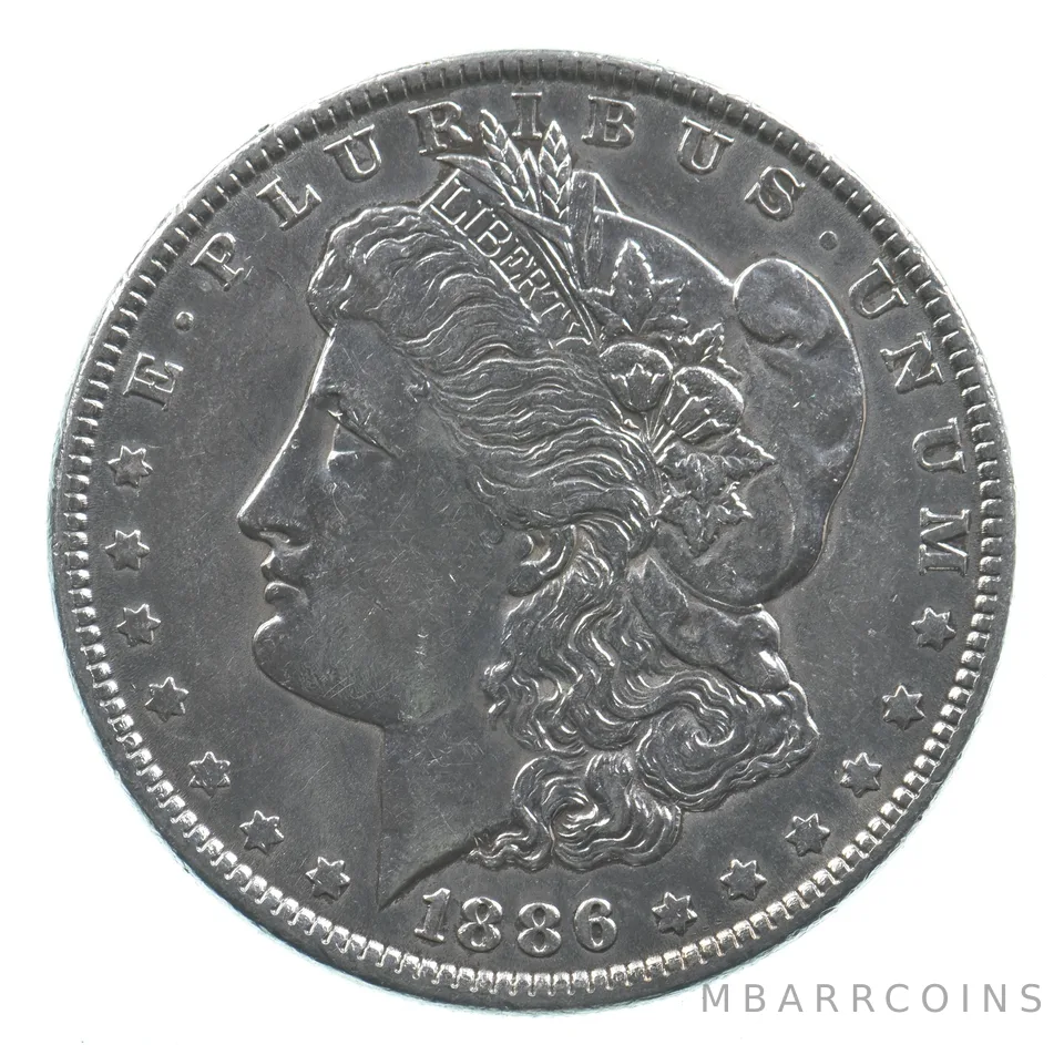 Early - 1886 Morgan Silver Dollar - 90% US Coin *967