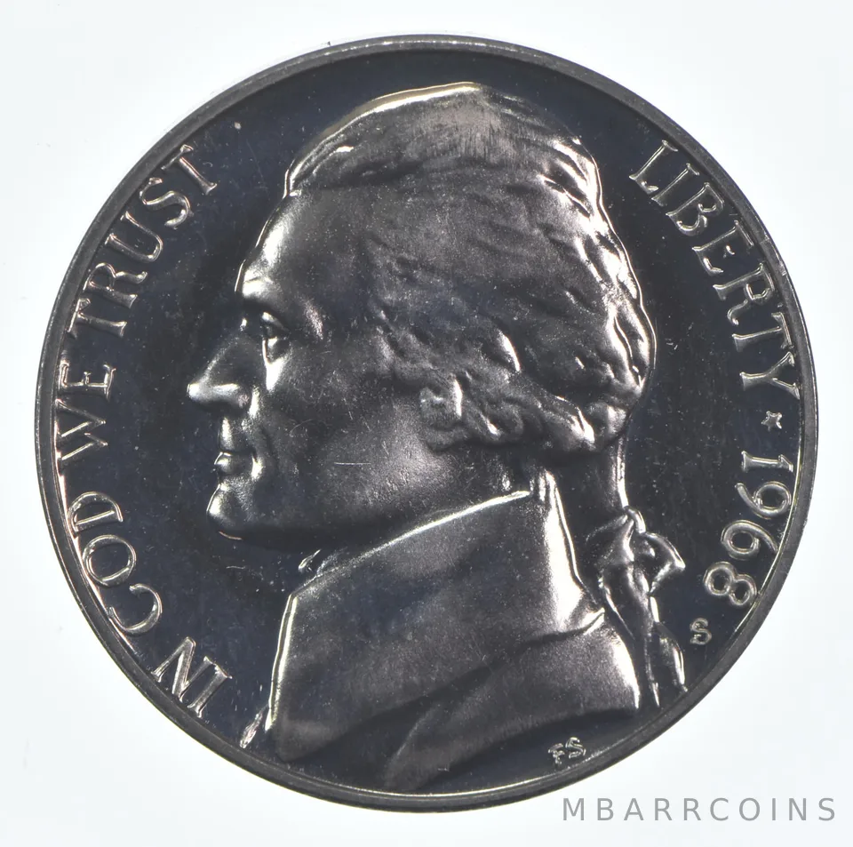 1968-S Jefferson Nickel Proof