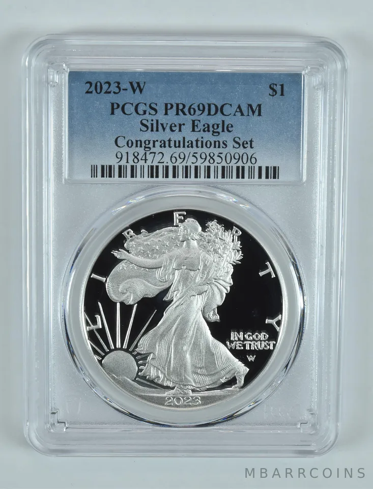 2023-W American Silver Eagle Congratulations Set PR69 DCAM PCGS