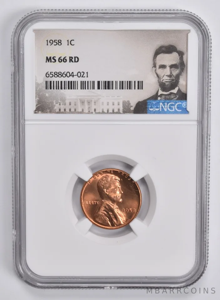 1958 Lincoln Wheat Cent MS66 RD NGC Special Lbl