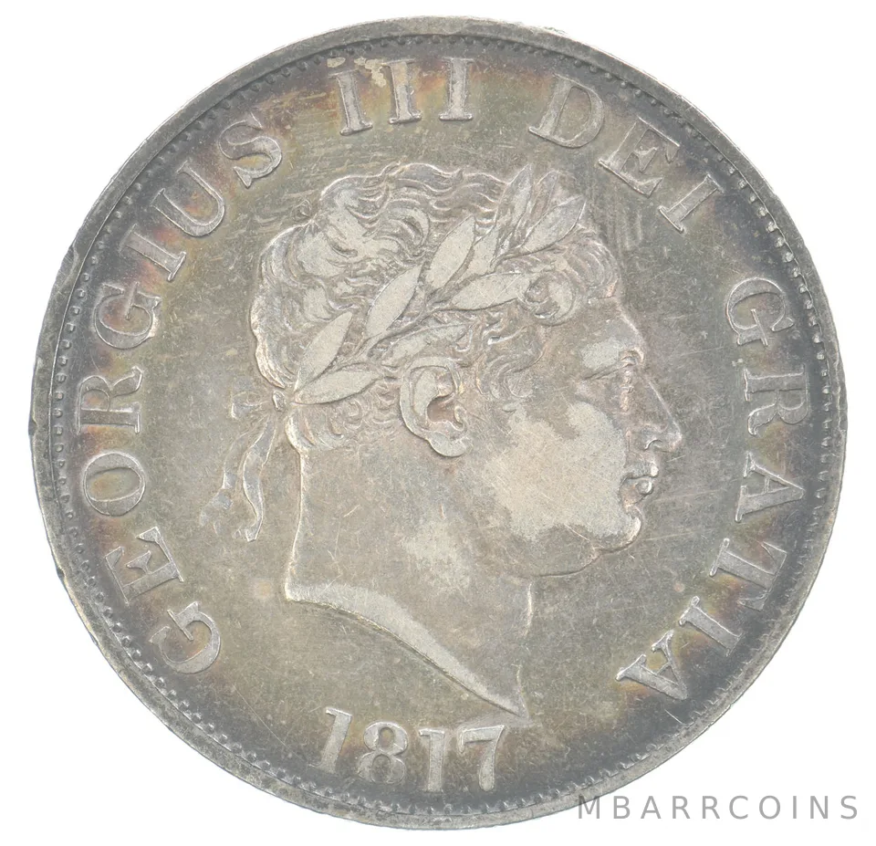 1817 Great Britain Half Crown George III Beautiful Tone *7179