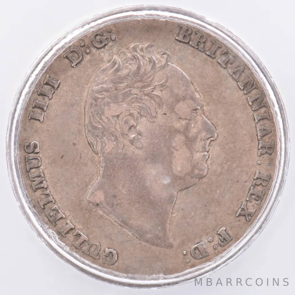 1835 Great Britain 3 Pence KM#710 AU50 ICG Beautiful Tone *1927