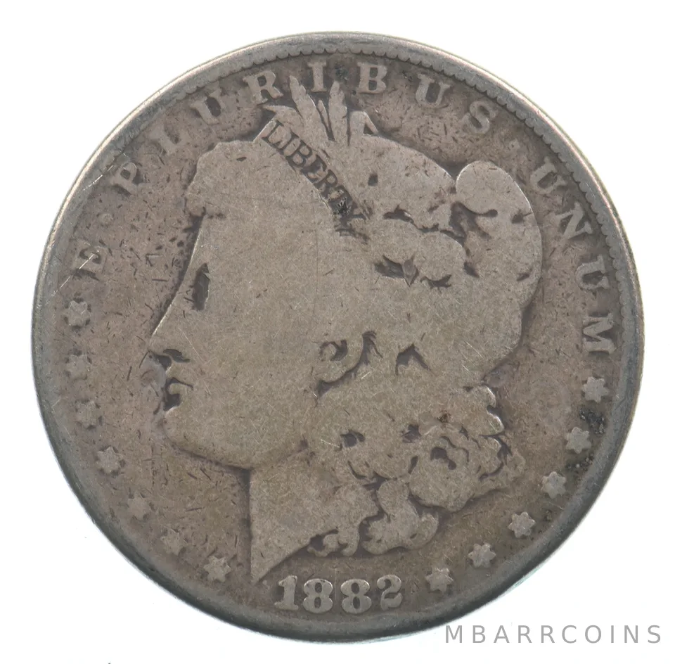 Early - 1882 Morgan Silver Dollar - 90% US Coin *725
