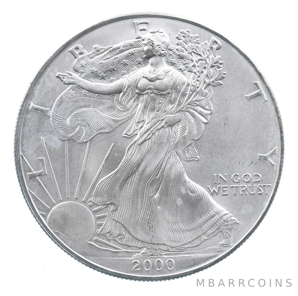 Better Date 2000 American Silver Eagle 1 Troy Oz .999 Fine Silver *663