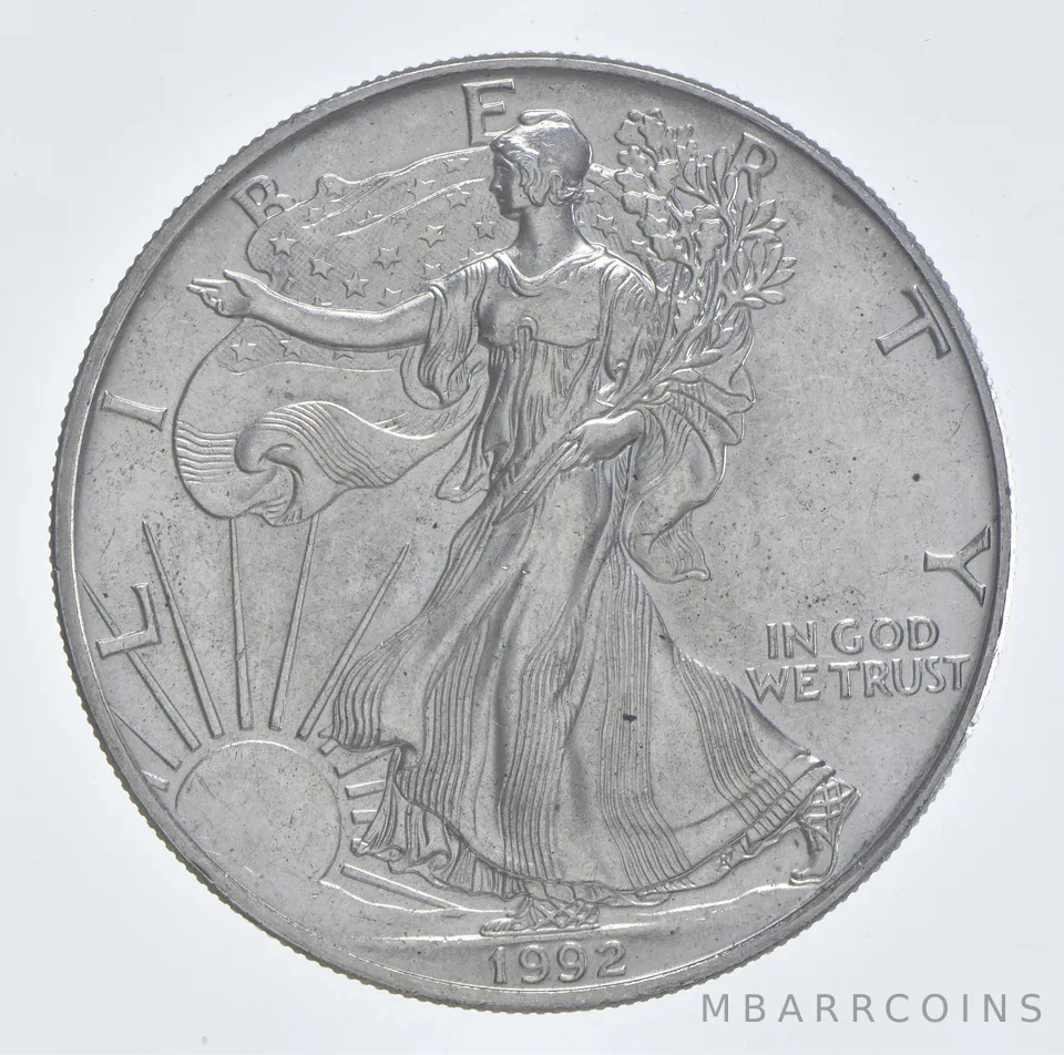 Better Date 1992 American Silver Eagle 1 Troy Oz .999 Fine Silver *046
