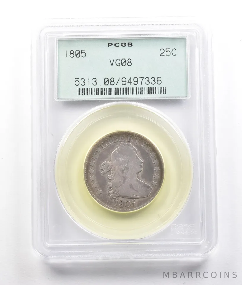 1805 Draped Bust Quarter VG08 PCGS OGH PQ *2799
