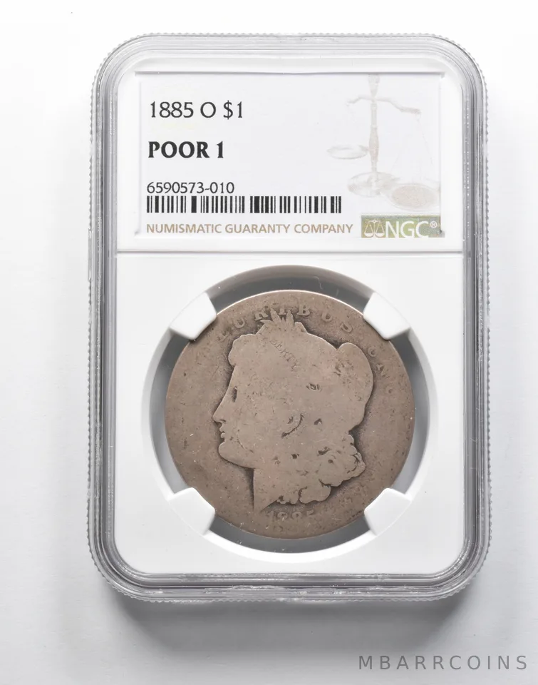 1885-O Morgan Silver Dollar Poor 1 NGC Lowball