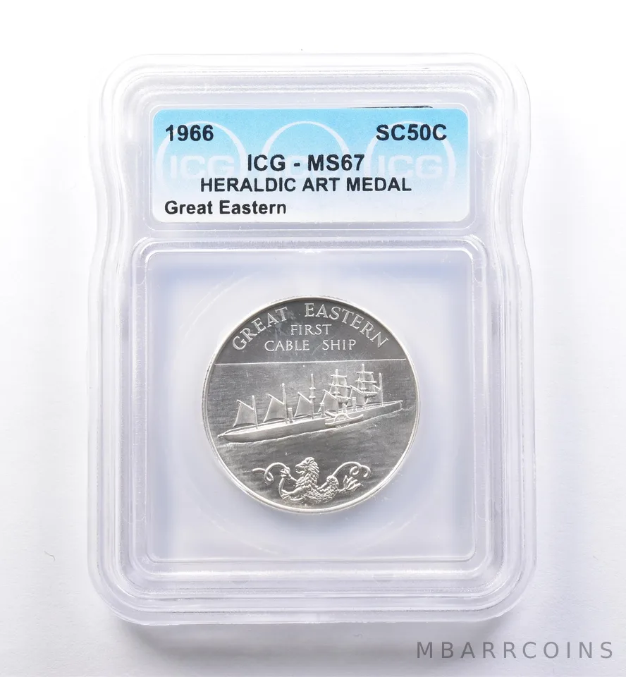 1966 So Called Half Dollar Great Eastern MS67 ICG *8405