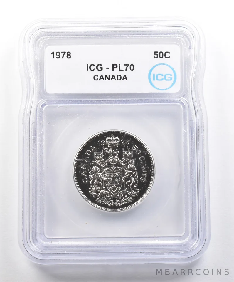 1978 Canada 50 Cents PL70 ICG *6183