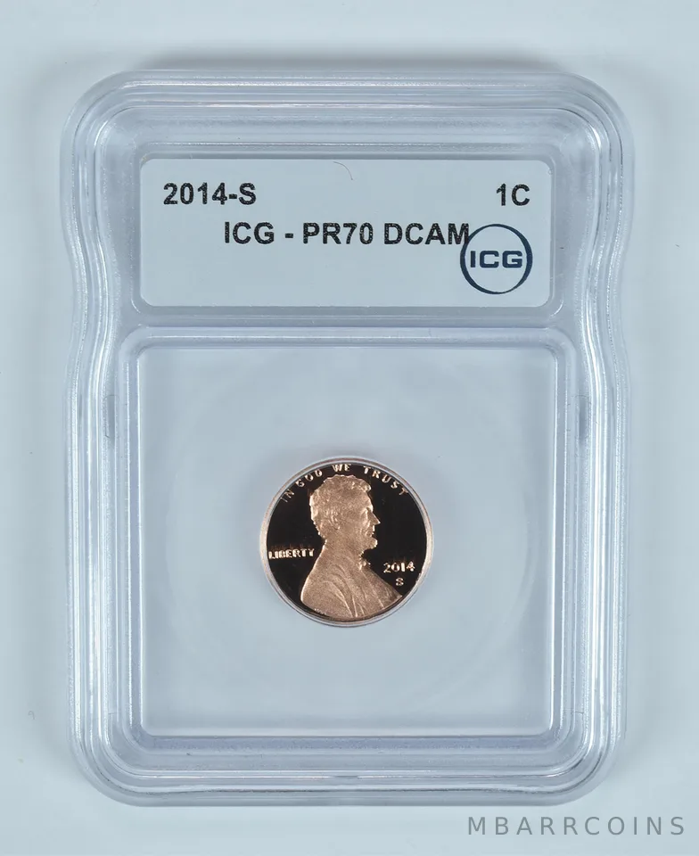 2014-S Lincoln Shield Cent PR70 DCAM ICG