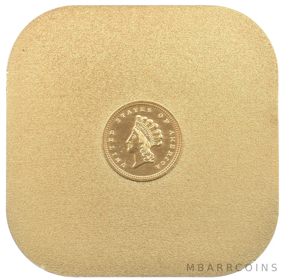$1 Indian Princess Head Dollar Pattern 100.83g Silver Art Bar *5252