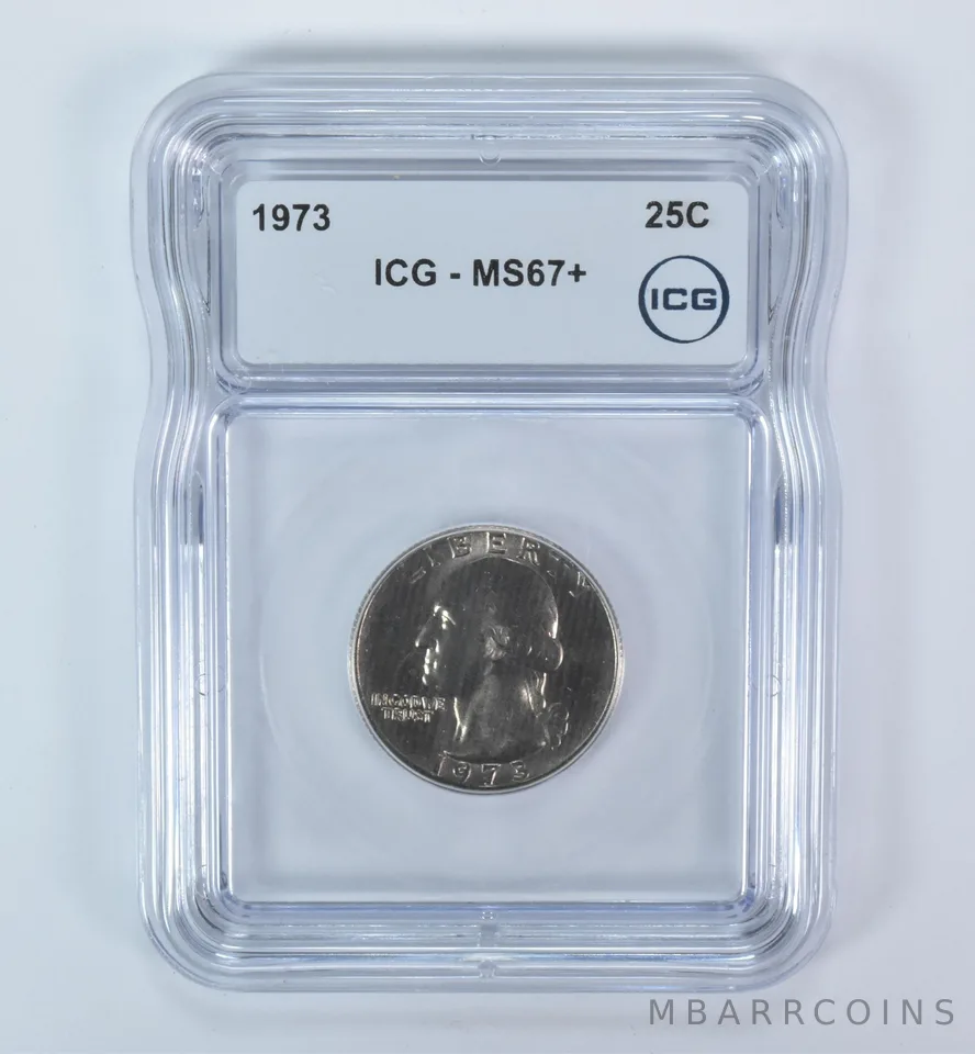 1973 Washington Quarter MS67+ ICG