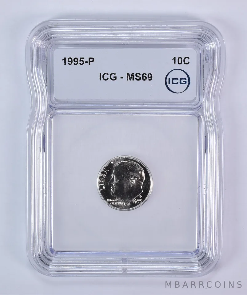 1995-P Roosevelt Dime MS69 ICG