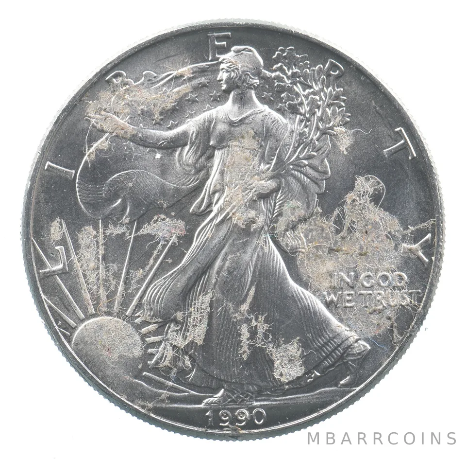 Better Date 1990 American Silver Eagle 1 Troy Oz .999 Fine Silver *828