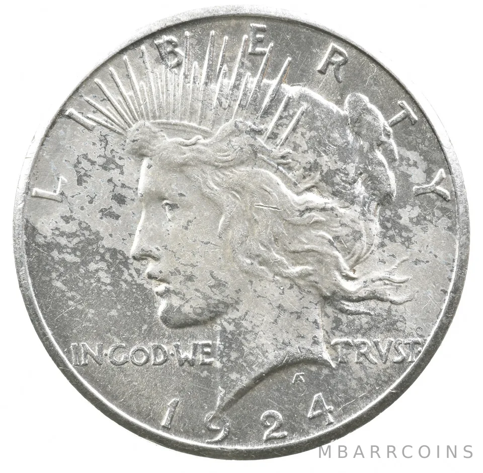 1924-S Peace Silver Dollar a1906