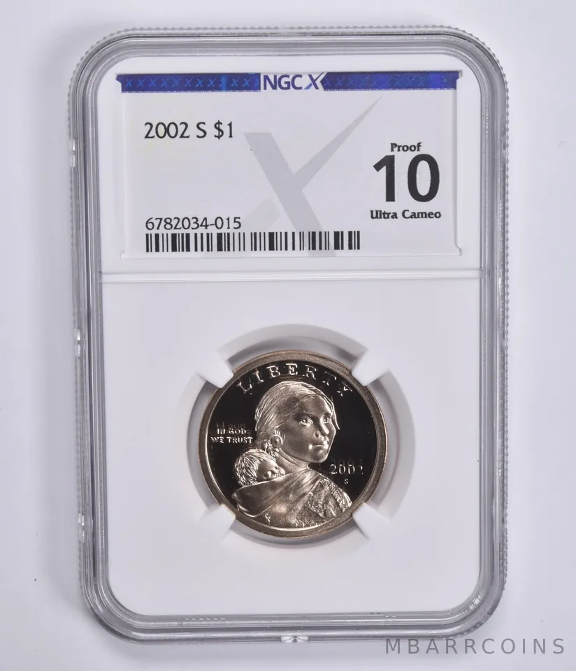 2002-S Sacagawea $1 Proof 10 UCAM NGC X NGCX