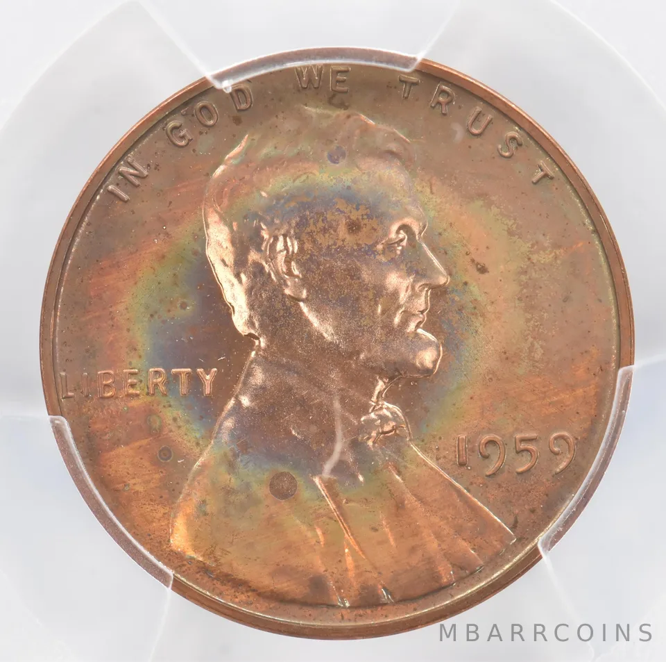 1959 Lincoln Memorial Cent PR64 RB PCGS Beautiful Tone *0960