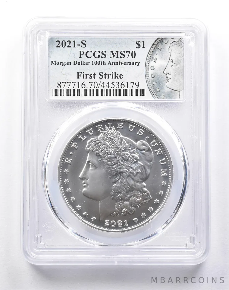 MS70 2021-S Morgan Silver Dollar First Strike PCGS a5996