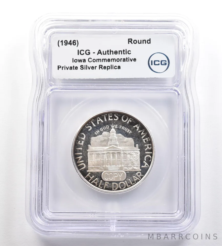 (1946) Iowa Commemorative Gallery Silver Half Dollar ICG *4263