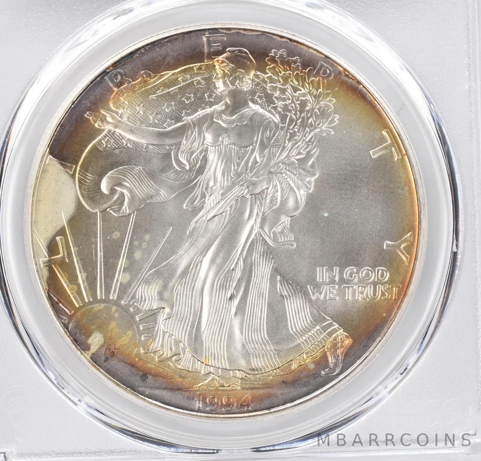 1994 American Silver Eagle MS68 PCGS Beautiful Tone *1276
