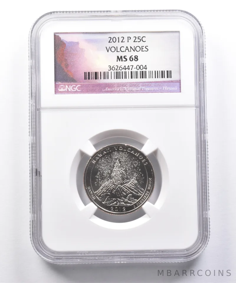 2012-P Washington Quarter Volcanoes MS68 NGC a7320