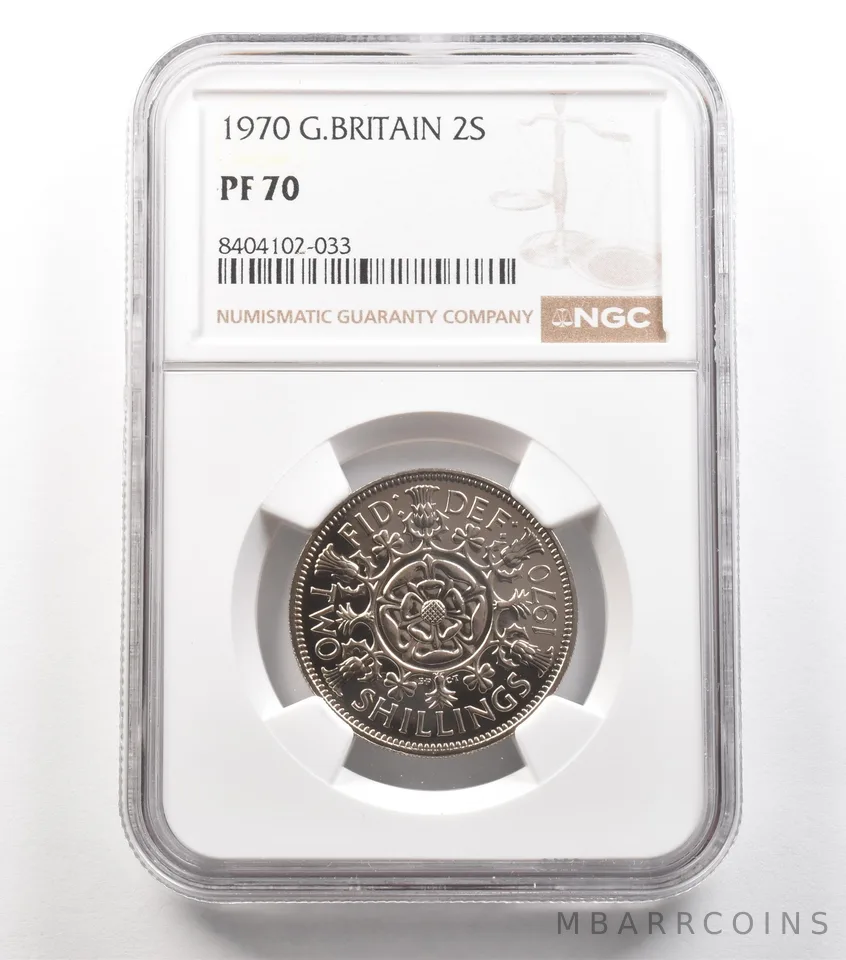 1970 Great Britain 2 Shillings PF70 NGC *5285