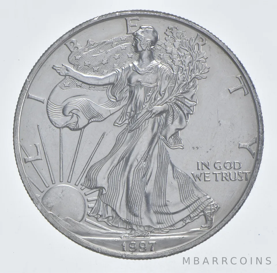 Better Date 1997 American Silver Eagle 1 Troy Oz .999 Fine Silver *502