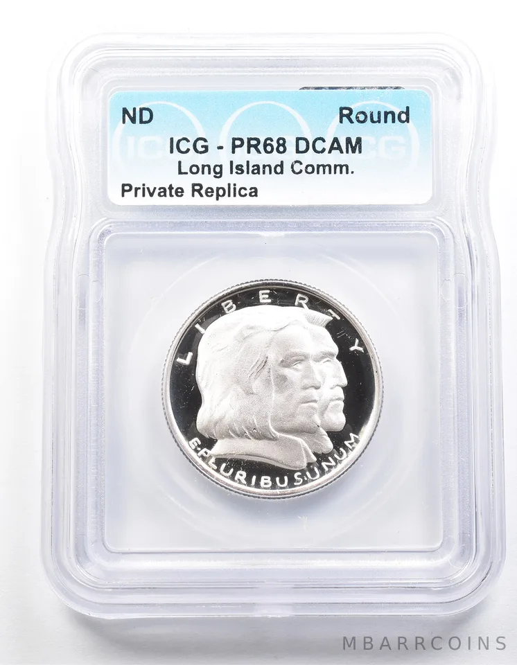 1936 Long Island Half Dollar PR68 ICG Museum Gallery Strike a1253